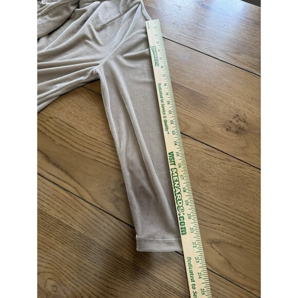 Soft Surroundings Open Cardigan Women Size PM Petite Brown Velvet‎ Shawl Collar - Picture 9 of 12